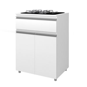 Balcão Para Cooktop Multiuso Asm186 70cm 100 Mdp Movelbento Branco