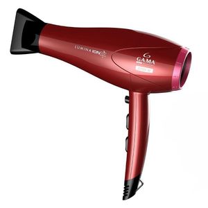 Secador De Cabelos Semiprofissional Gama Lumina íon Jato De Ar Frio 2200w Vermelho 110v