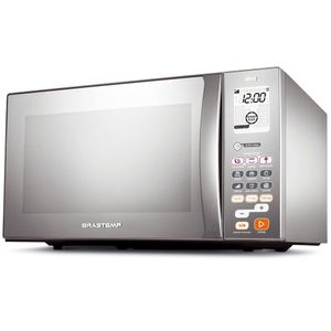 Micro-ondas 38 Litros Bmj38ar 1000w Com Display Digital Brastemp Inox 220v