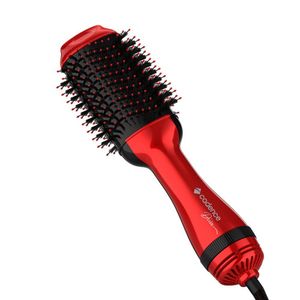 Escova Secadora Diva Revestimento Cerâmico E Com 3 Niveis De Temperatura Cadence Vermelho 110v