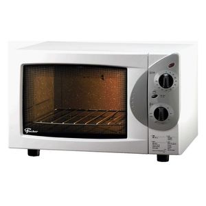 Forno Elétrico Grill 16 44 Litros Timer Dourador 1750w Fischer Branca 220v