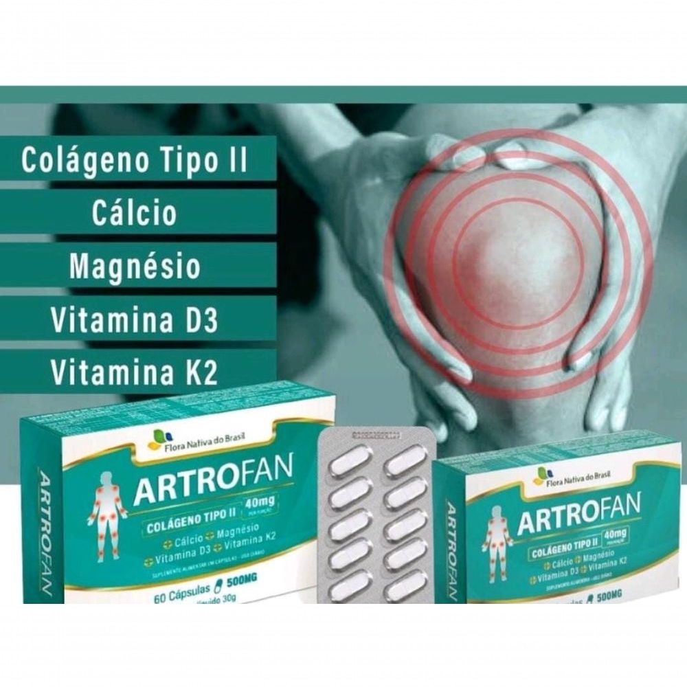 Colágeno Tipo II + Magnésio + Vitamina D 30 Cápsulas