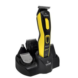 Aparador De Pelos Gama Italy Multi-styler Gcx623 Sport Usb Amarelo Com Preto Bivolt