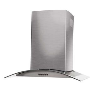 Coifa De Parede Gourmet Vidro Curvo 60cm Cadence Inox 220v