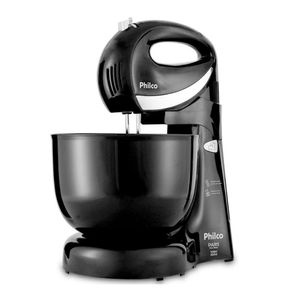 Batedeira Philco Paris Duo Mixer Turbo Com 4 Velocidades Preto 220v