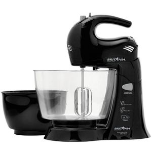 Batedeira Bellagio Cristal Neve 350w Britânia Preto 110v