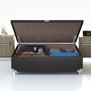 Base Box Para Colchão De Casal Probel Classic Com Baú 40x138x188cm Preto