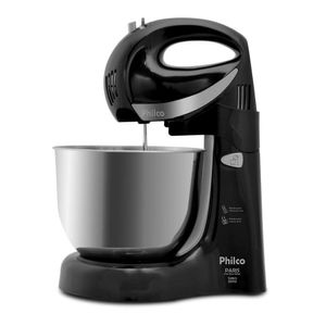 Batedeira Philco Paris Duo Mixer Turbo 2 Com 4 Velocidades E 350w Preto 110v