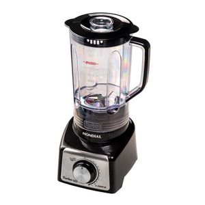 Liquidificador Turbo L-1000 Bi Com 12 Velocidades 1000w Mondial Preto Com Inox 220v