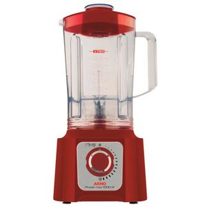 Liquidificador Power Max 15 Velocidades 1000w Arno Vermelho 110v
