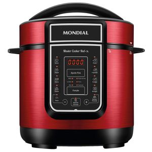Panela Elétrica De Pressão Mondial Digital Master Cooker Pe-41 700w Com Capacidade De 3 Litros Vermelho 220v