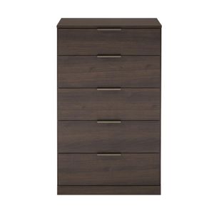 Cômoda Versatti Com 5 Gavetas Bartira Café Com Bronze