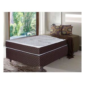 Colchão Solteiro Umaflex Orleans Com Molas Ensacadas 20x88x188cm Marrom Com Branco