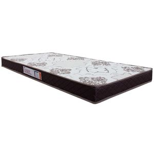 Colchão Solteiro Hellen Taurus One Face Espuma D28 14x78x188cm Marrom Com Branco