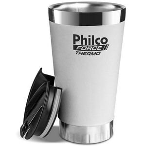 Copo Térmico Philco Pth01B Quente Ou Frio 475 Ml Branco