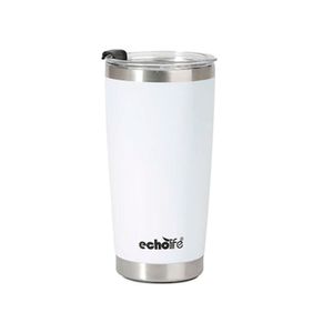 Copo Térmico Echolife Quente Ou Frio Com Tampa - 580 Ml Branco