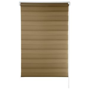 Persiana Conthey Zebra Rolo Dupla 160X120 Cm (Axl) Marrom