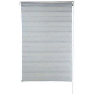 Persiana Conthey Zebra Rolo Dupla 160X120 Cm (Axl) Cinza