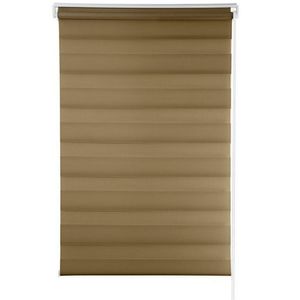 Persiana Conthey Zebra Rolo Dupla 160X140 Cm (Axl) Marrom