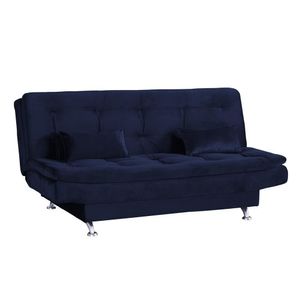 Sofá Cama Leone Plush Matrix Azul