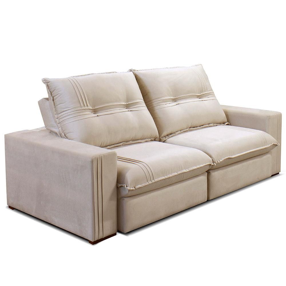 Sofá 3 Lugares Gralha Azul Petrópolis Plus Com Assento Retrátil E