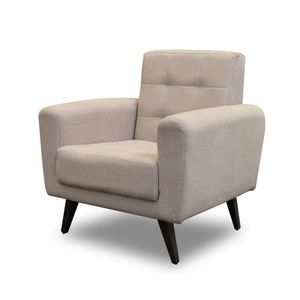Poltrona Cora Plush E Pés Palito Matrix Bege