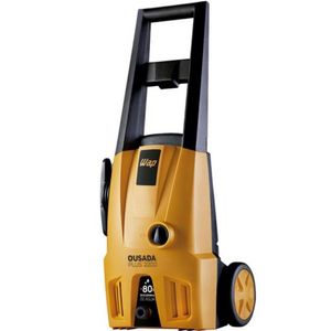 Lavadora De Alta Pressão Wap Ousada Plus 2200 Com Jato De água Leque E Concentrado, Sistema Stop Total E 1750psi - 1500w Amarelo Com Preto 220v