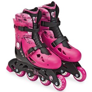 Patins Infantil Barbie 4 Rodas Com Acessórios Fun Rosa