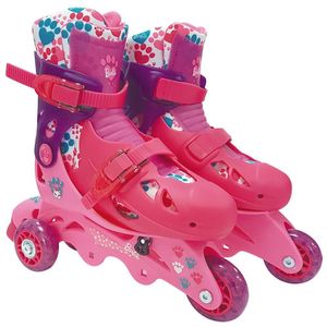 Patins Infantil Barbie 3 Rodas Com Acessórios F0010 7 Fun Tamanho 29 Ao 32 Rosa 29-30