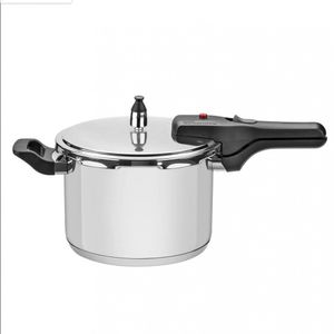 Panela De Pressão Tramontina Brava Em Aço Inox Com Fundo Triplo 4,5 L Inox