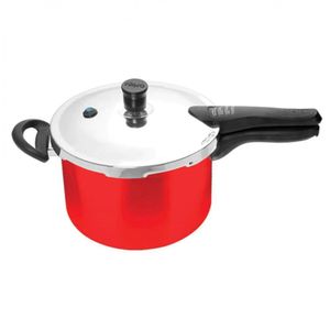 Panela De Pressão 4,5 L Nigro Press Fechamento Externo Com 4 Sistemas De Segurança Vermelho