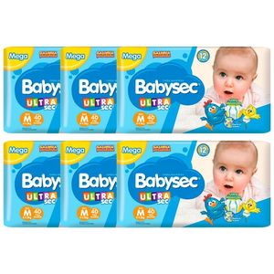 Fraldas Babysec Ultrasec Galinha Pintadinha M 240 Unidades M