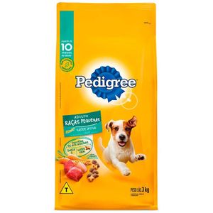 Ração Seca Para Cães Adultos Pedigree Raças Pequenas 3Kg