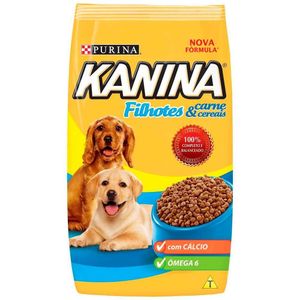Ração Seca Para Cães Purina Kanina Filhotes Carne E Cereais 15kg