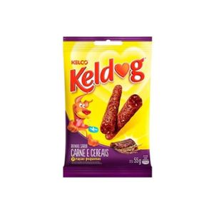 Bifinho Para Cães Adultos Raças Pequenas Keldog Kelco Carne E Cereais 55G 20 Unidades