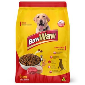 Ração Para Cães Baw Waw Adultos Carne 1kg