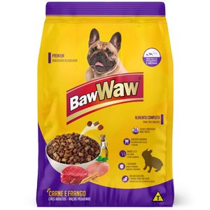 Ração Para Cães Baw Waw Adultos Carne E Frango 6kg