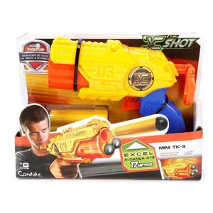 Lançador De Dardos Candide X-Shot Excel Series Mini Tk3 Azul/Amarelo/Laranja
