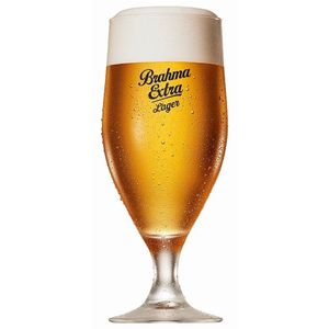 Taça Para Cerveja Globimport Brahma Lager 8600515 380 Ml Transparente
