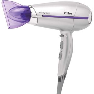 Secador De Cabelos Philco Beauty Glam 2000W Cinza 110V