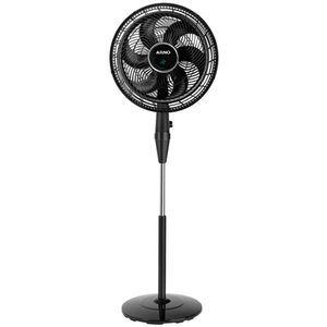 Ventilador De Coluna Ultra Silence Force Vd4c 40cm 3 Velocidades 6 Pás Arno Preto 110v