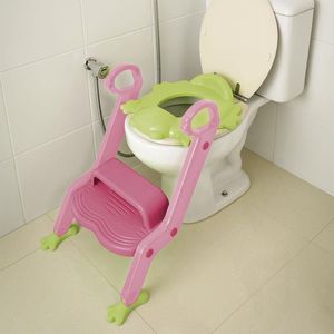 Redutor De Assento Com Escada Multikids Baby Bb052 Rosa Com Verde