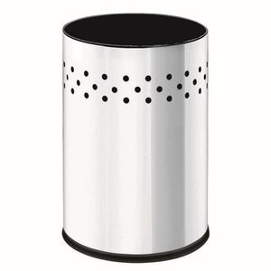 Cesto De Lixo Brinox Gamma Em Aço Inox 9,4 Litros Alumínio