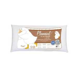 Travesseiro Plumas De Ganso Plumasul - 50 X 90 Cm Branco