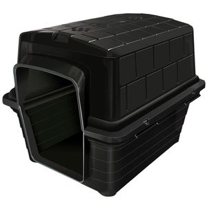 Casinha Plástica Para Cachorro Furacão Pet N3.0 Preto