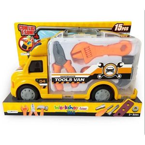 Caminhão De Construção Multikids Workshop Junior Truck Amarelo
