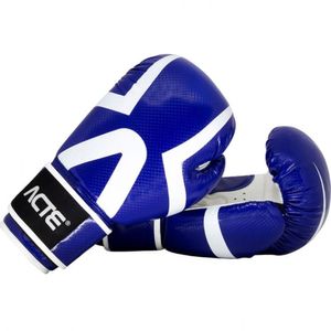 Luva De Boxe E Muay Thai Acte Sports Premium P15 16Oz Azul E Branco