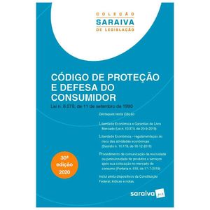 Livro Código De Proteção E Defesa Do Consumidor Saraiva Jur