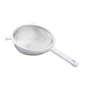 Peneira Em Inox Brinox Top Pratic Com Cabo Abs 18 Cm Branco