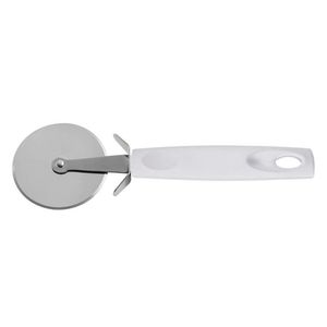 Cortador De Pizza Brinox Asti Em Aço Inox E Polipropileno 20,5 Cm Branco